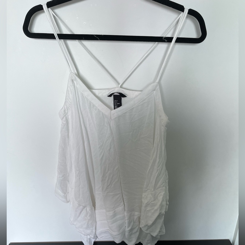 White bandana style tank top